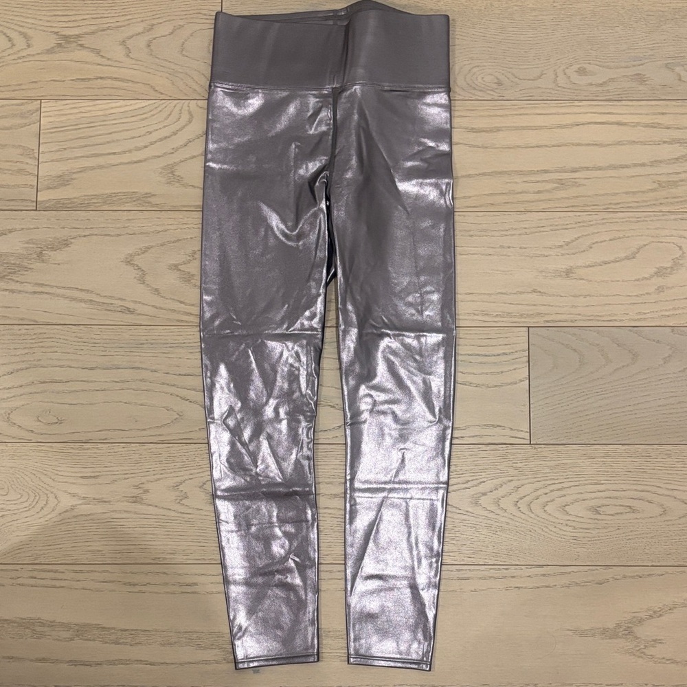 Knix Metallic Silver Women's Leggings